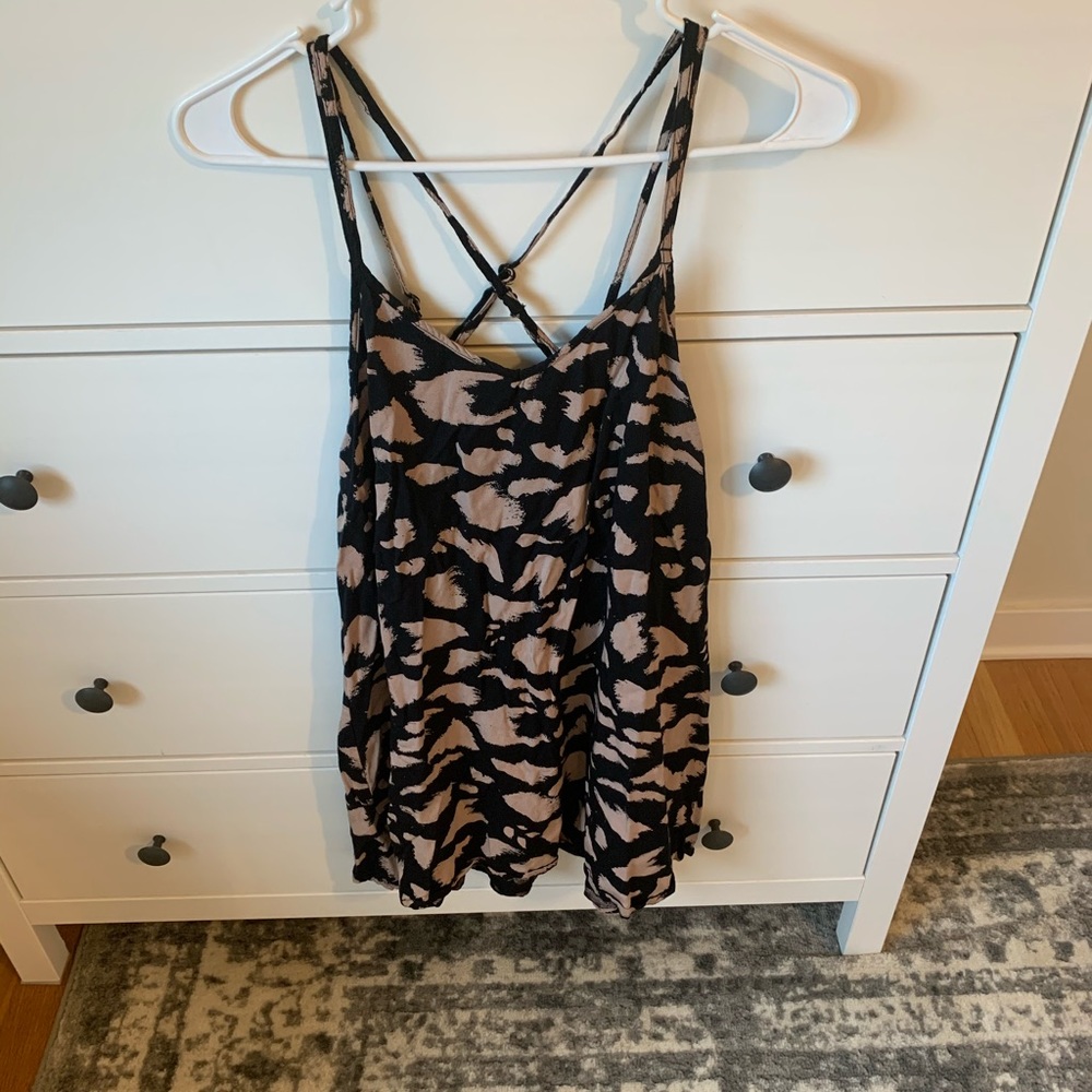 RVCA “leopard” mini sun dress